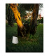Fox Outdoor Pedestal Light White Sandstone Glass LED GU10 1x7W IP65-2