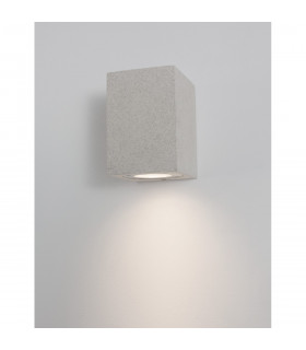 Fuento Outdoor Down Wall Lamp White Sandstone Glass LED GU10 1x7W IP65-2