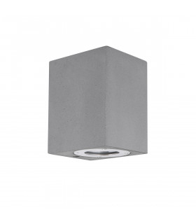 Fuento Outdoor Down Wall Lamp Grey Concrete Glass LED GU10 1x7W IP65-1