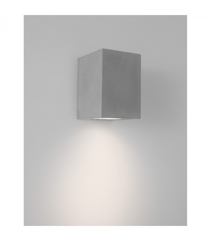 Fuento Outdoor Down Wall Lamp Grey Concrete Glass LED GU10 1x7W IP65-4