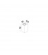 Fuento 2 Light Outdoor Up Down Wall Lamp White Sandstone Glass LED GU10 2x7W IP65-7