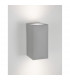 Fuento 2 Light Outdoor Up Down Wall Lamp Grey Concrete Glass LED GU10 2x7W IP65-4