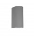 Lido 2 Light Up & Down Wall Lamp Grey Concrete Glass LED GU10 2x7W IP65-1