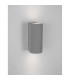 Lido 2 Light Up & Down Wall Lamp Grey Concrete Glass LED GU10 2x7W IP65-2