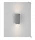 Lido 2 Light Up & Down Wall Lamp Grey Concrete Glass LED GU10 2x7W IP65-4
