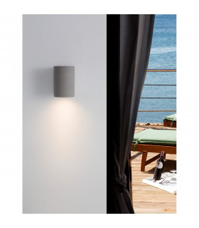 Lido Outdoor Down Wall Lamp Grey Concrete Glass LED GU10 1x7W IP65-2