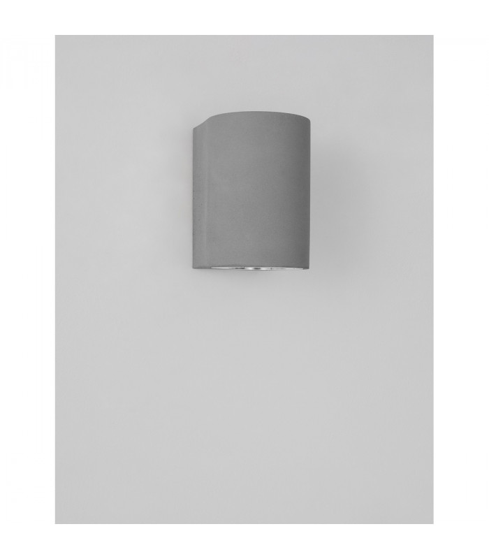 Lido Outdoor Down Wall Lamp Grey Concrete Glass LED GU10 1x7W IP65-3
