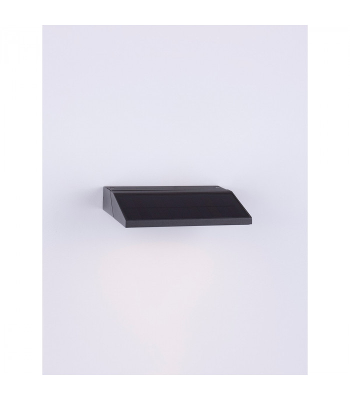 Prim Outdoor Motion Sensor Wall Lamp Anthracite Aluminium Clear Glass LED 2W 197Lm 3000K IP65-12