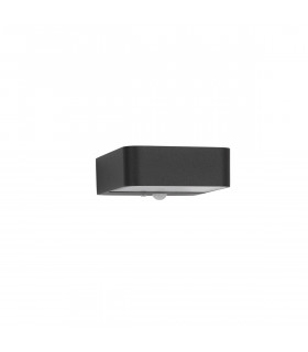 Trendo Outdoor Motion Sensor Wall Lamp Anthracite Aluminium Glass LED 2W 219Lm 3000K IP65 Switched-1