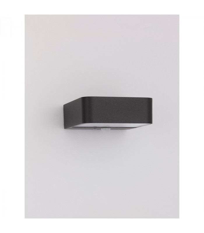 Trendo Outdoor Motion Sensor Wall Lamp Anthracite Aluminium Glass LED 2W 219Lm 3000K IP65 Switched-3