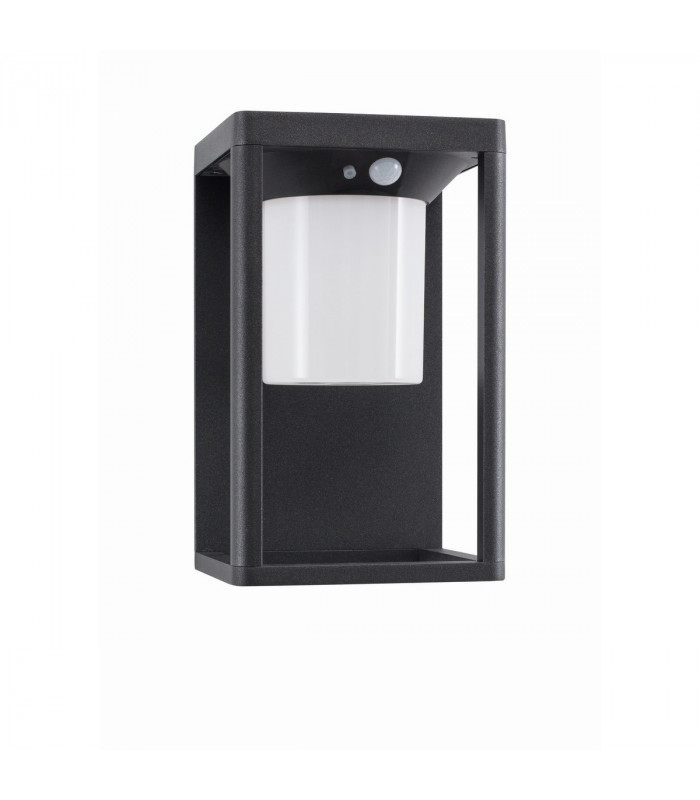 Loveto Outdoor Motion Sensor Wall Lamp Anthracite Aluminium LED 1.5W 152Lm 3000K IP65 Solar / Switched-1