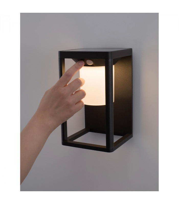 Loveto Outdoor Motion Sensor Wall Lamp Anthracite Aluminium LED 1.5W 152Lm 3000K IP65 Solar / Switched-5