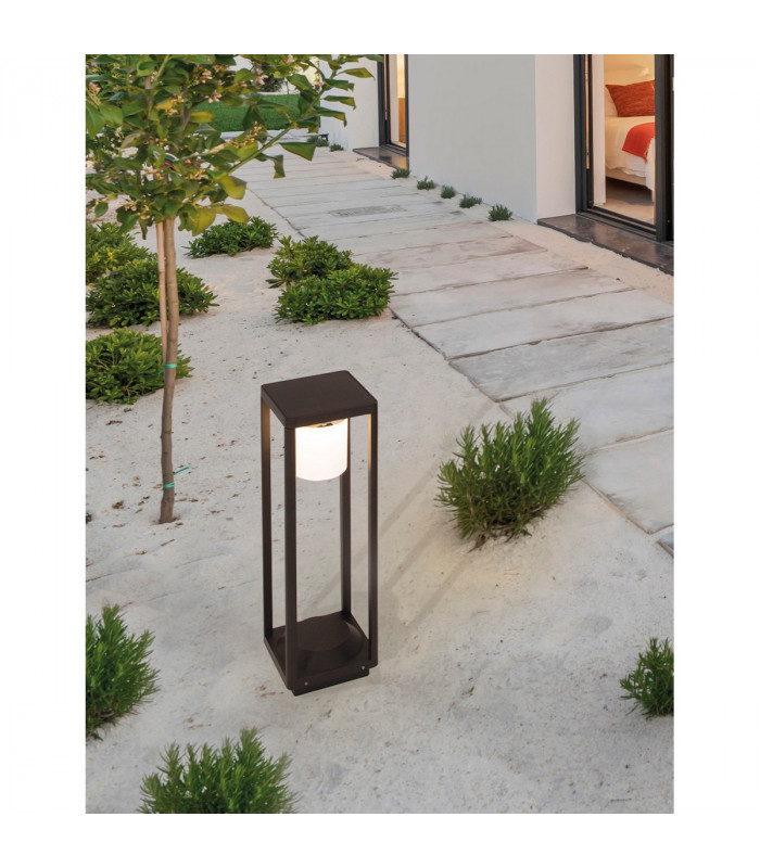 Loveto Outdoor Bollard Anthracite Aluminium LED 1.5W 152Lm 3000K IP65 Solar / Switched-3