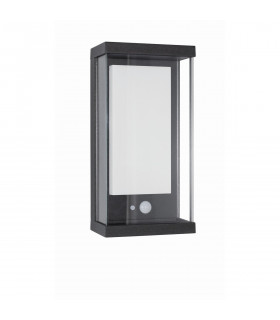 Bay Outdoor Motion Sensor Wall Lamp Anthracite Aluminium Glass LED 1.5W 152Lm 3000K IP65 Solar / Switched-1