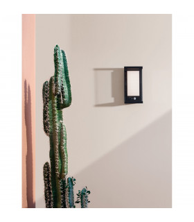 Bay Outdoor Motion Sensor Wall Lamp Anthracite Aluminium Glass LED 1.5W 152Lm 3000K IP65 Solar / Switched-2
