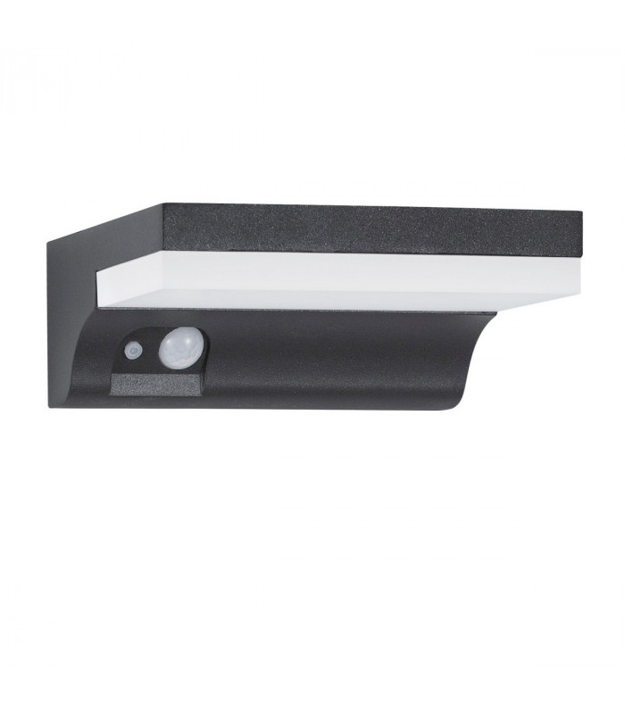 Dyn Outdoor Motion Sensor Wall Lamp Anthracite Aluminium LED 1.5W 152Lm 3000K IP65 Solar / Switched-1