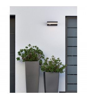 Dyn Outdoor Motion Sensor Wall Lamp Anthracite Aluminium LED 1.5W 152Lm 3000K IP65 Solar / Switched-2