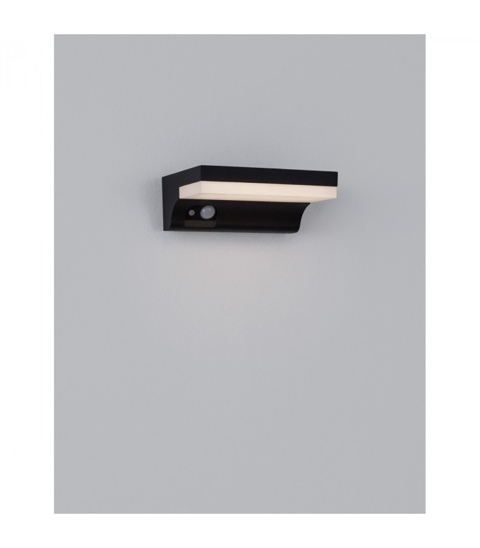Dyn Outdoor Motion Sensor Wall Lamp Anthracite Aluminium LED 1.5W 152Lm 3000K IP65 Solar / Switched-3