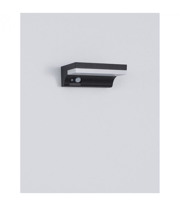Dyn Outdoor Motion Sensor Wall Lamp Anthracite Aluminium LED 1.5W 152Lm 3000K IP65 Solar / Switched-4