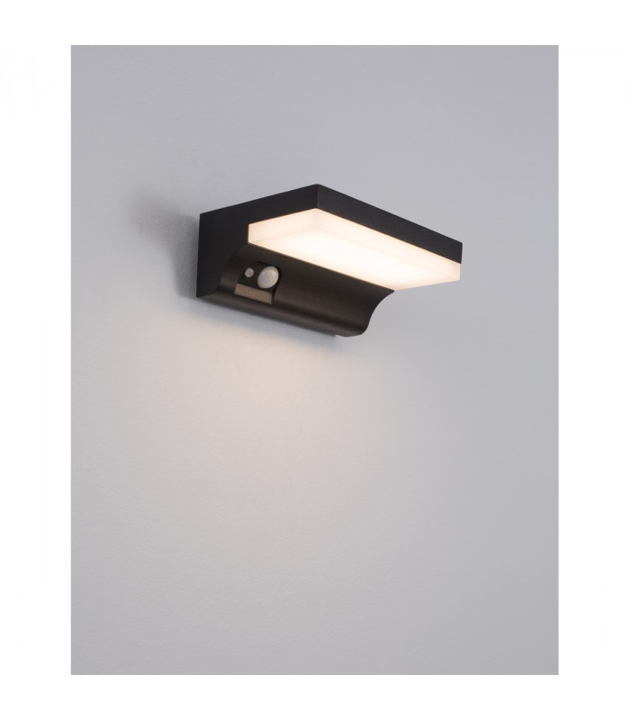 Dyn Outdoor Motion Sensor Wall Lamp Anthracite Aluminium LED 1.5W 152Lm 3000K IP65 Solar / Switched-5