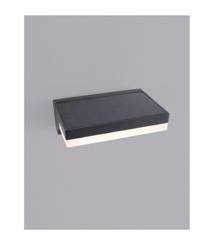 Dyn Outdoor Motion Sensor Wall Lamp Anthracite Aluminium LED 1.5W 152Lm 3000K IP65 Solar / Switched-6