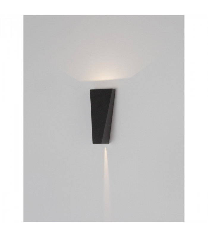 Veiro Outdoor Up Down Wall Lamp Anthracite Aluminium Glass LED 6W 62Lm 3000K IP65 Beam Angle 40 O-4