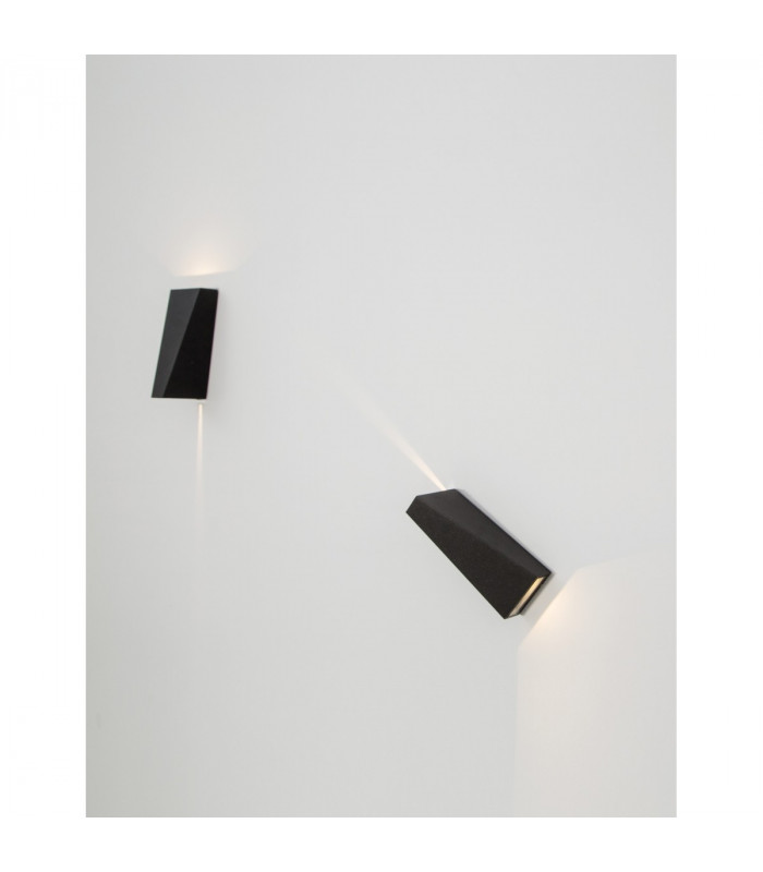 Veiro Outdoor Up Down Wall Lamp Anthracite Aluminium Glass LED 6W 62Lm 3000K IP65 Beam Angle 40 O-5