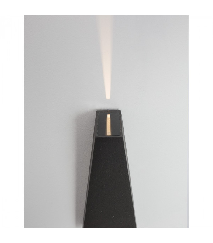 Veiro Outdoor Up Down Wall Lamp Anthracite Aluminium Glass LED 6W 62Lm 3000K IP65 Beam Angle 40 O-7