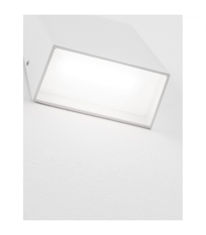 Miley Outdoor Down Wall Lamp Sandy White Aluminium Glass LED 4.5W 304Lm 3000K IP54-5