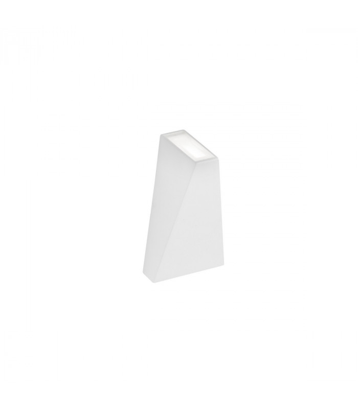 Miley Outdoor Up Down Wall Lamp Sandy White Aluminium Glass LED 7W 397Lm 3000K IP54-1
