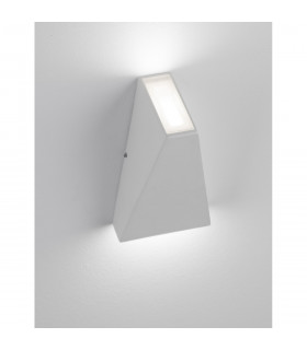 Miley Outdoor Up Down Wall Lamp Sandy White Aluminium Glass LED 7W 397Lm 3000K IP54-2