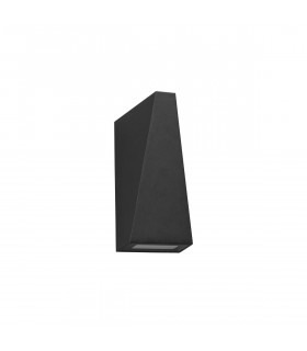Miley Outdoor Up Down Wall Lamp Sandy Black Aluminium Glass LED 7W 397Lm 3000K IP54 -1