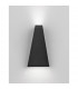 Miley Outdoor Up Down Wall Lamp Sandy Black Aluminium Glass LED 7W 397Lm 3000K IP54 -2