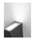 Miley Outdoor Up Down Wall Lamp Sandy Black Aluminium Glass LED 7W 397Lm 3000K IP54 -6