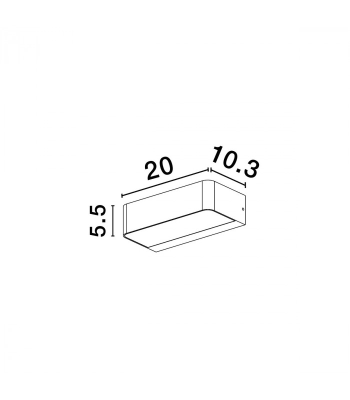 Videno Outdoor Down Wall Lamp Anthracite Aluminium Clear Glass LED 10W 302Lm 3000K IP65-5
