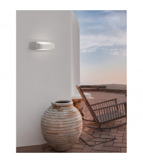 Mile Outdoor Up Down Wall Lamp White Aluminium Glass LED 9W 475Lm 3000K IP54-2