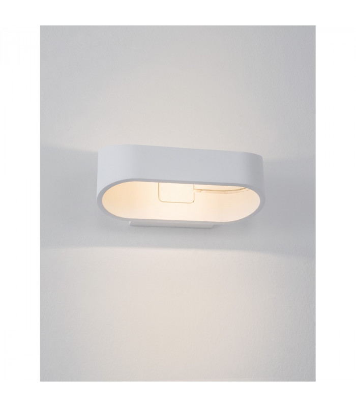 Mile Outdoor Up Down Wall Lamp White Aluminium Glass LED 9W 475Lm 3000K IP54-5