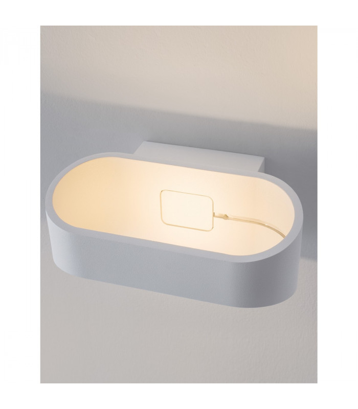 Mile Outdoor Up Down Wall Lamp White Aluminium Glass LED 9W 475Lm 3000K IP54-6
