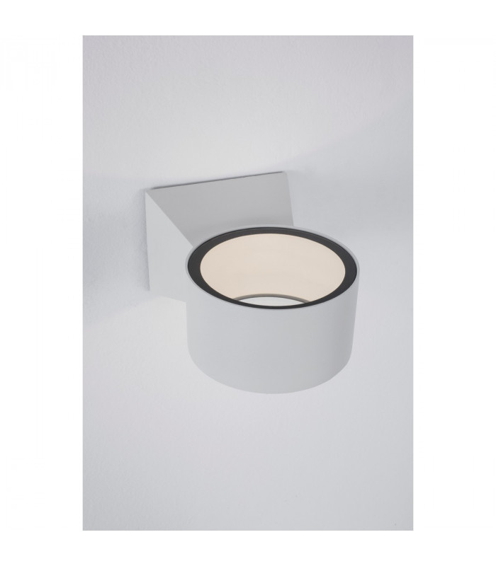 Chez Outdoor Up Down Wall Lamp White Aluminium Glass LED 6W 274Lm 3000K IP54-3