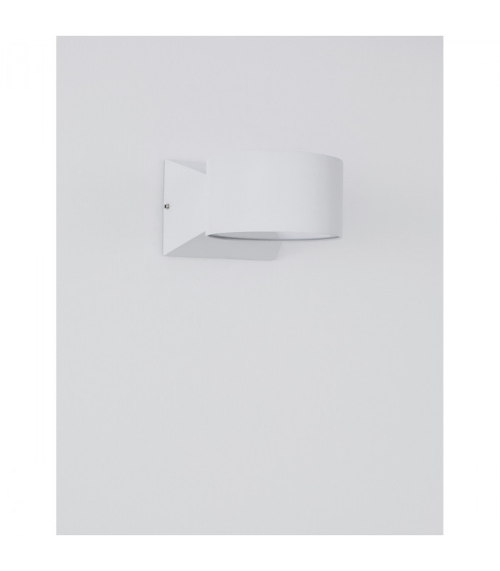 Chez Outdoor Up Down Wall Lamp White Aluminium Glass LED 6W 274Lm 3000K IP54-5