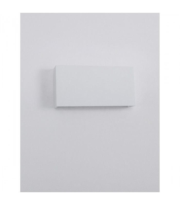 Mile 2 Light Outdoor Up Down Wall Lamp White Aluminium Glass LED 2x5W 550Lm 3000K IP54-3