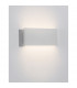 Mile 2 Light Outdoor Up Down Wall Lamp White Aluminium Glass LED 2x5W 550Lm 3000K IP54-4