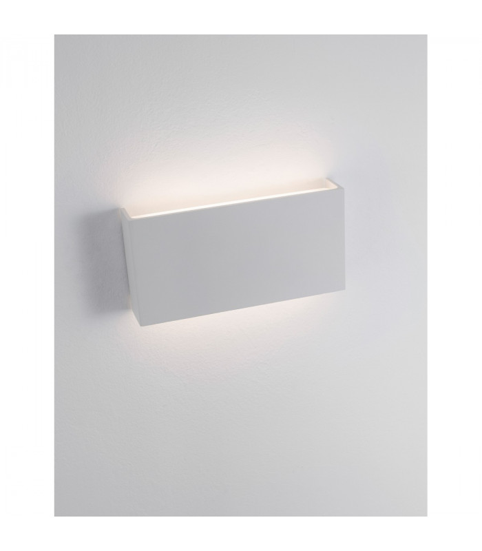 Mile 2 Light Outdoor Up Down Wall Lamp White Aluminium Glass LED 2x5W 550Lm 3000K IP54-5