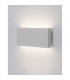Mile 2 Light Outdoor Up Down Wall Lamp White Aluminium Glass LED 2x5W 550Lm 3000K IP54-6