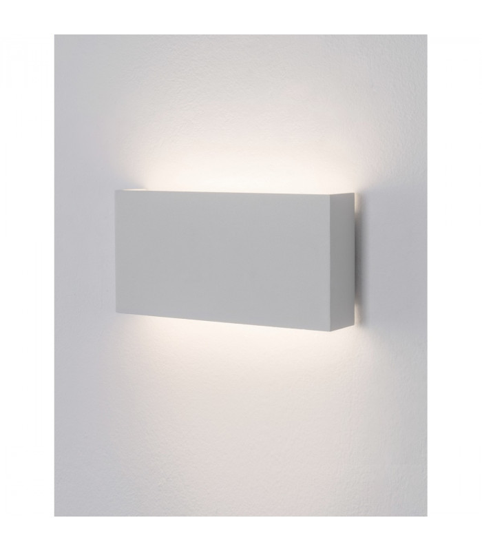 Mile 2 Light Outdoor Up Down Wall Lamp White Aluminium Glass LED 2x5W 550Lm 3000K IP54-6