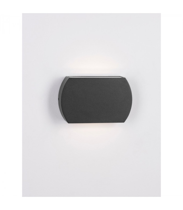 Fedor Outdoor Flush Wall Lamp Anthracite Aluminium Clear Glass LED 7.7W 282Lm 3000K IP65-6