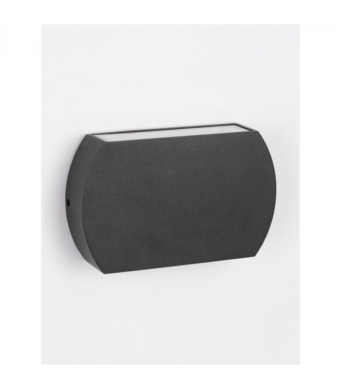 Fedor Outdoor Flush Wall Lamp Anthracite Aluminium Clear Glass LED 7.7W 282Lm 3000K IP65-7
