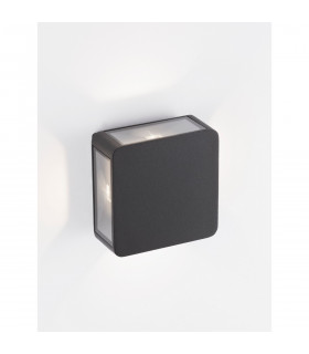 Serika Flush Wall Lamp Anthracite Aluminium Clear Glass LED 8W 188Lm 3000K IP65-2