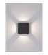Serika Flush Wall Lamp Anthracite Aluminium Clear Glass LED 8W 188Lm 3000K IP65-3