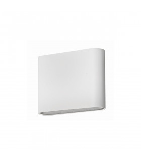 Soho 2 Light Outdoor Up Down Wall Lamp Sandy White Aluminium Glass LED 2x3W 480Lm 3000K IP54-1